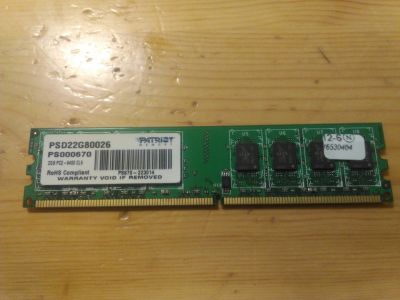 Лот: 12642779. Фото: 1. Память DDR2 2gb 2048mb Patriot... Оперативная память