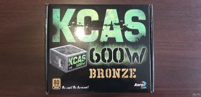 Лот: 13786905. Фото: 1. Блок питания Aerocool Kcas 600w... Корпуса, блоки питания
