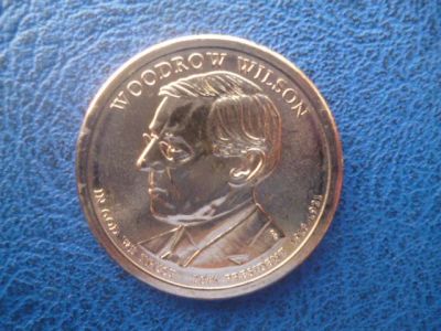 Лот: 11296624. Фото: 1. 1 доллар 2013 года Вудро Вильсон... Америка