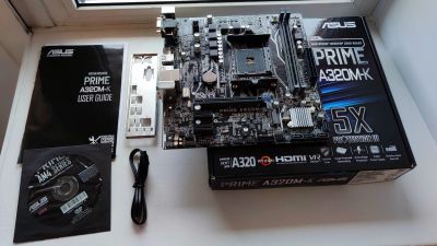 Лот: 20512662. Фото: 1. Материнская плата Asus Prime A320M-K... Материнские платы