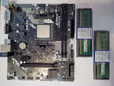 Лот: 16339392. Фото: 1. Комплект ryzen 5 1500X + Asrock... Комплекты запчастей