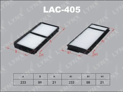 Лот: 13357214. Фото: 1. Lynx LAC-405 Салонный фильтр. Расходные материалы
