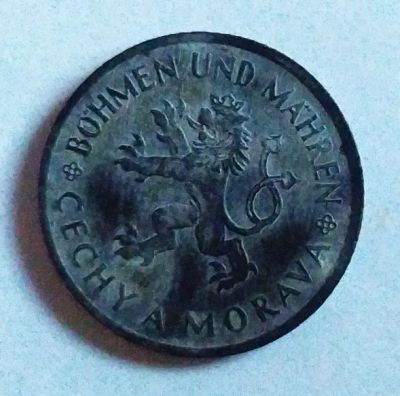 Лот: 25582453. Фото: 1. Богемия и Моравия 1 крона 1941... Европа