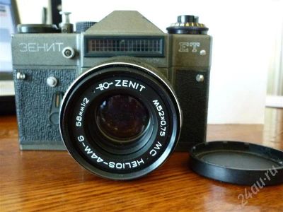 Лот: 533648. Фото: 1. фотоаппарат "зенит" ет с кожаным... Плёночные компактные