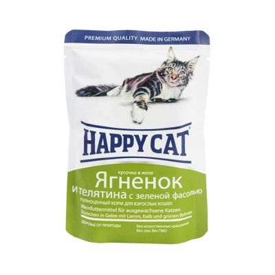 Лот: 10399147. Фото: 1. Корм Happy Cat Для Кошек Ягненок... Корма