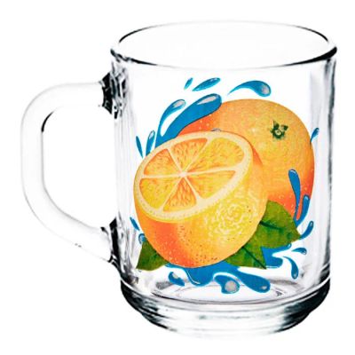 Лот: 19324165. Фото: 1. Кружка для чая 200мл, &quot;Апельсин... Кружки, стаканы, бокалы