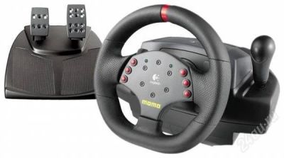 Лот: 2267989. Фото: 1. игровой руль logitech momo racing... Рули, джойстики