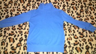 Лот: 10822314. Фото: 1. синяя водолазка. Рубашки, блузки, водолазки