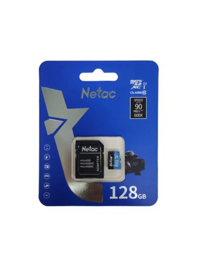 Лот: 20177676. Фото: 1. Карта памяти MicroSDXC 128GB Netac... Карты памяти