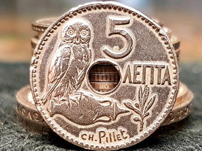 Лот: 11617337. Фото: 1. монета 5 лепта 1912г. Греции. Европа