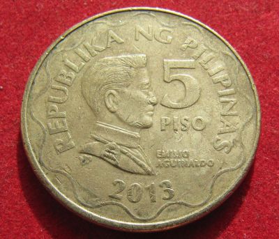 Лот: 18868222. Фото: 1. Филиппины 5 писо, 2013 г. Остальные страны