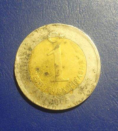 Лот: 25026956. Фото: 1. Турция 1 лира 2005 г. Европа