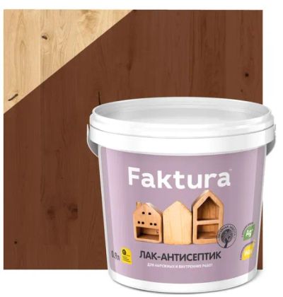Лот: 12916675. Фото: 1. Лак-антисептик Faktura, акриловый... Краски, лаки, растворитель