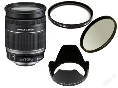 Лот: 866586. Фото: 1. Canon EF-S 18-200mm 3.5-5.6 IS... Объективы