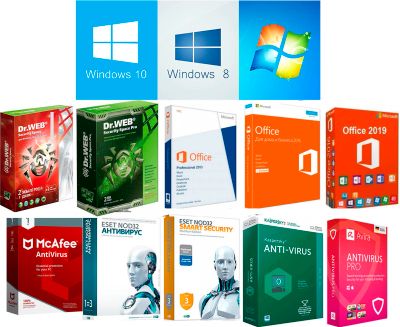 Лот: 12817879. Фото: 1. Windows, Office, Антивирусы. Лицензионное... Системные