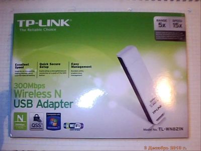 Лот: 3466861. Фото: 1. Wi-Fi адаптер TP-LINK USB TL-WN821N... WiFi, Bluetooth адаптеры
