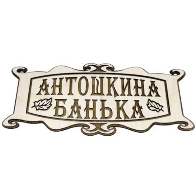 Лот: 19033087. Фото: 1. Табличка Антошкина банька. Банные принадлежности