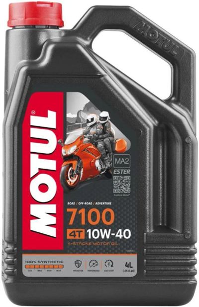 Лот: 20067491. Фото: 1. MOTUL 7100 4T 10w40 SN/SG, MA2... Масла, жидкости