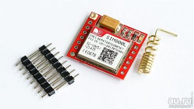 Лот: 12788454. Фото: 1. GSM/GPRS модуль с антенной SIM800L... Микроконтроллеры