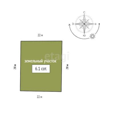 Лот: 24919063. Фото: 1. Продам участок 6.1 сот. Иркутское... Земельные участки