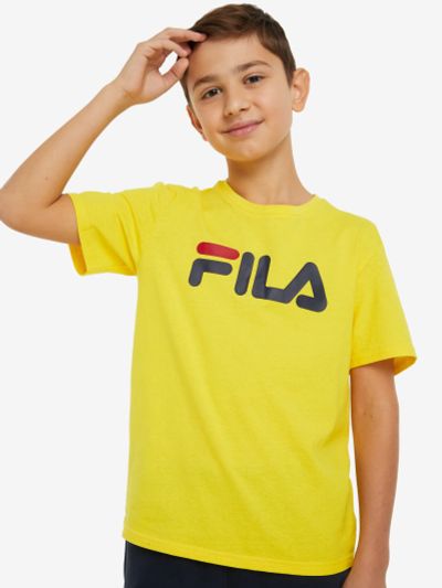 Лот: 22450392. Фото: 1. Футболка для мальчиков FILA, Желтый. Другое (спортивная одежда)