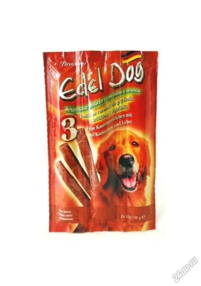 Лот: 5562550. Фото: 1. Лакомство Edel Dog колбаски для... Корма