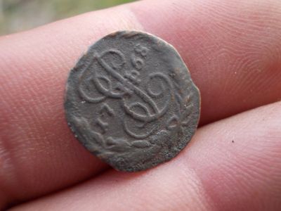 Лот: 12170024. Фото: 1. Нечастая отличная полушка 1768... Россия до 1917 года