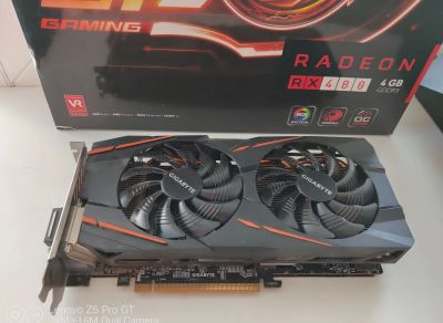Лот: 16321352. Фото: 1. Gigabyte AMD Radeon RX480 4Gb. Видеокарты