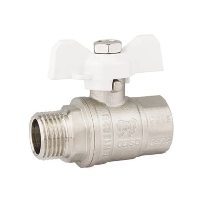 Лот: 24078555. Фото: 1. Кран для воды, 3/4", г-ш, ручка-бабочка... Запорная и предохранительная арматура