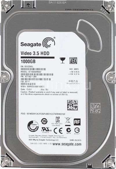 Лот: 10160112. Фото: 1. Жесткий диск 3.5" 1000GB Seagate... Жёсткие диски (HDD)