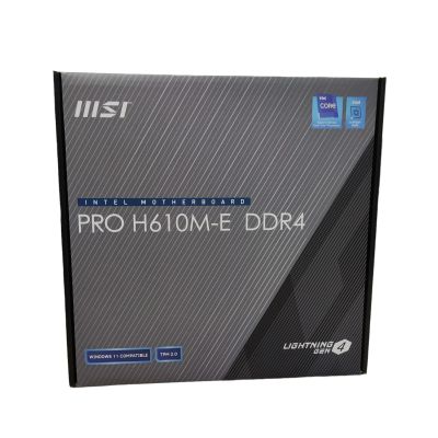 Лот: 20943504. Фото: 1. Мат. плата MSI PRO H610M-E DDR4... Материнские платы