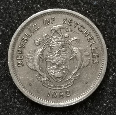 Лот: 23242691. Фото: 1. 25 центов 1982 года. Сейшелы. Африка
