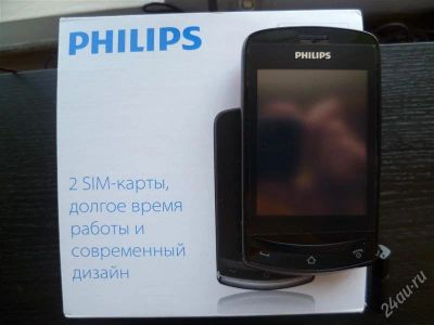 Лот: 1558036. Фото: 1. philips xenium x518 Новый DUOS. Кнопочные мобильные телефоны