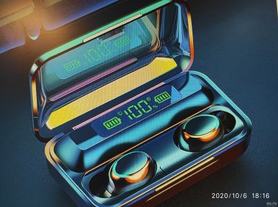 Лот: 16650748. Фото: 1. Беспроводные TWS Bluetooth-наушники... Наушники, гарнитуры