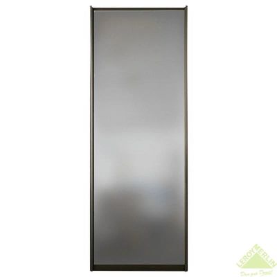 Лот: 7745621. Фото: 1. Дверь-купе, зеркальная, серебро... Шкафы, шкафы-купе