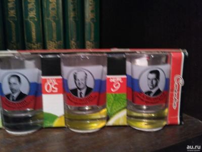 Лот: 8908197. Фото: 1. Набор 6 новых стопок с Путиным... Рюмки, стопки
