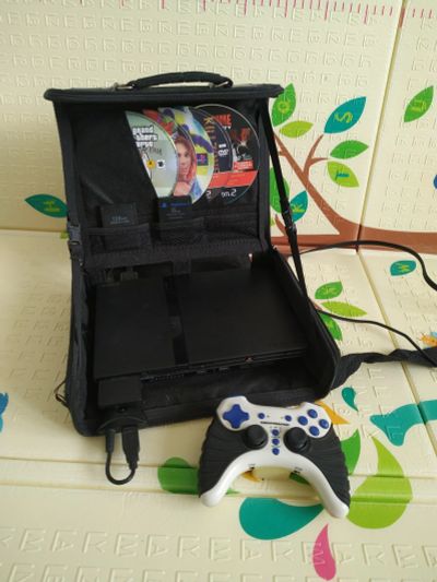 Лот: 16912975. Фото: 1. PlayStation2 slim прошита с сумкой. Игровые приставки, консоли
