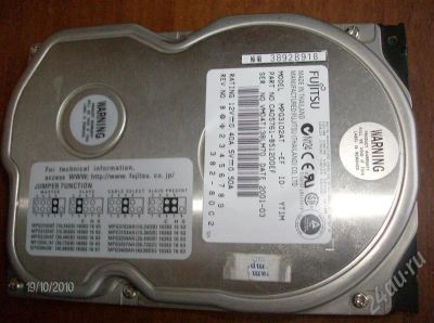 Лот: 568675. Фото: 1. Винчестер 10 Гб. Жёсткие диски (HDD)