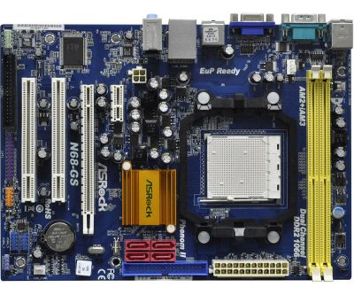 Лот: 9613214. Фото: 1. материнская плата ASRock N68-GS... Материнские платы