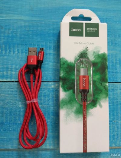 Лот: 15199986. Фото: 1. Кабель Hoco X14 MicroUSB 2м. 2А... Дата-кабели, переходники