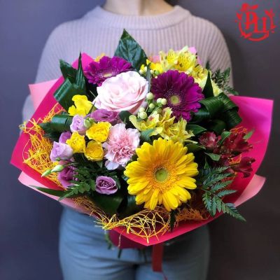 Лот: 15537685. Фото: 1. Солнечный букетик. Свежие цветы