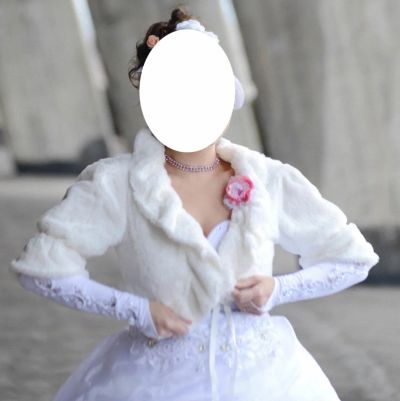 Лот: 8227642. Фото: 1. Продам шубку свадебную. Накидки, шубы