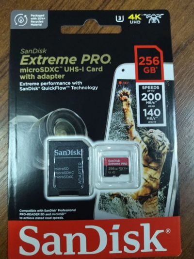 Лот: 20308096. Фото: 1. Карта памяти microSD XC 256 GB... Карты памяти
