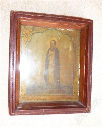 Лот: 666173. Фото: 1. Икона «Александр Куштский». Другое (антиквариат)