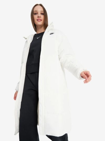 Лот: 22892446. Фото: 1. Пальто женское Nike, Бежевый. Другое (спортивная одежда)