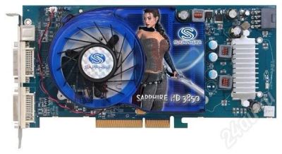 Лот: 383078. Фото: 1. AGP Sapphire HD3850 512Mb DDR3... Видеокарты