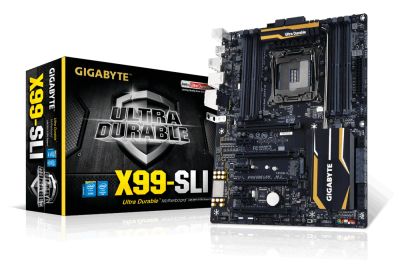 Лот: 21433901. Фото: 1. Комплект Мать Gigabiye GA-X99-SLI... Материнские платы
