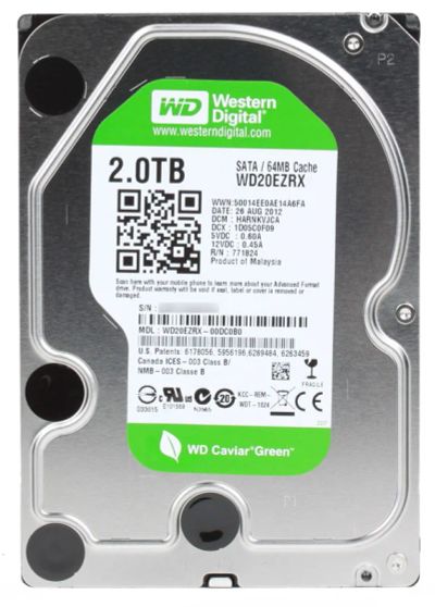 Лот: 4896058. Фото: 1. Жесткий диск Western Digital WD20EZRX... Жёсткие диски (HDD)