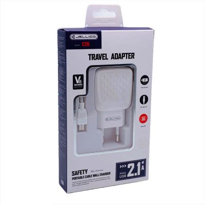Лот: 22149995. Фото: 1. %%%СЗУ JELLICO C26 2.1A 2USB+micro... Зарядные устройства, блоки питания, адаптеры сетевые для смартфонов