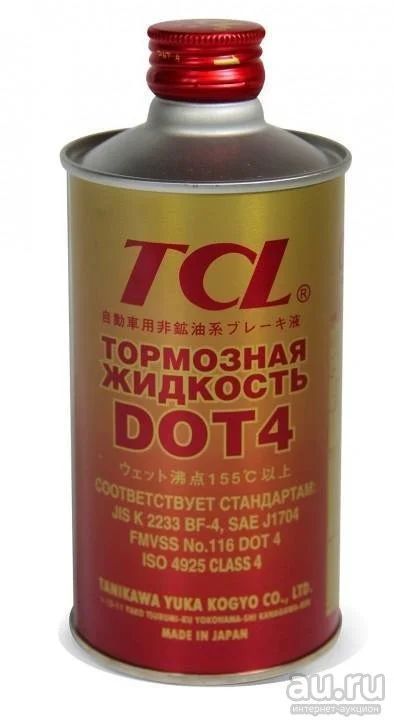 Лот: 14648677. Фото: 1. Тормозная жидкость TCL DOT-4 1л... Масла, жидкости